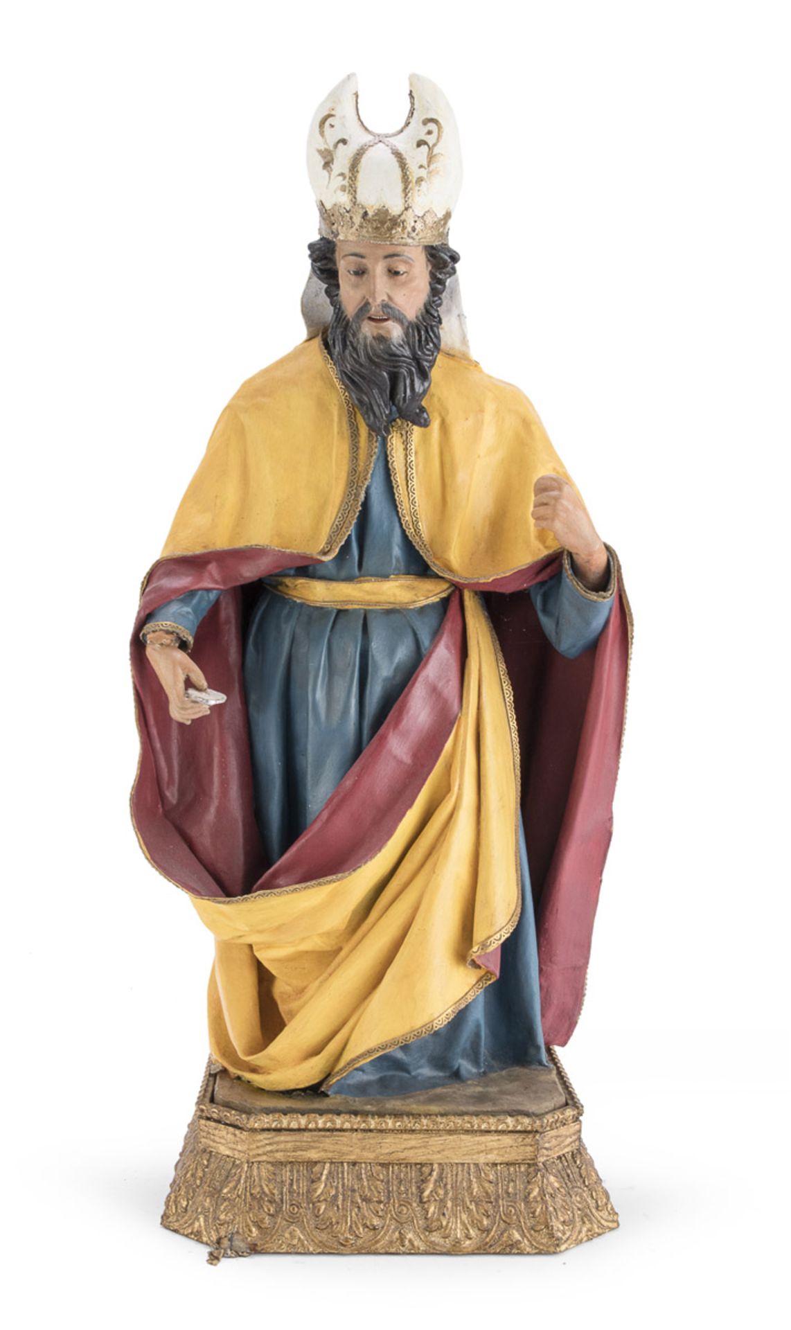 SCULPTURE OF ST. JOHN THE MERCIFUL IN PAPIER MACHÉ - EARLY 19TH CENTURY