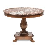 ROUND TABLE IN MAHOGANY - PROBABLY FRANCE 19th CENTURY