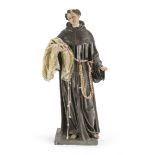 SCULPTURE OF SAINT ANTHONY IN PAPIER-MACHÉ - SOUTHERN ITALY 19TH CENTURY