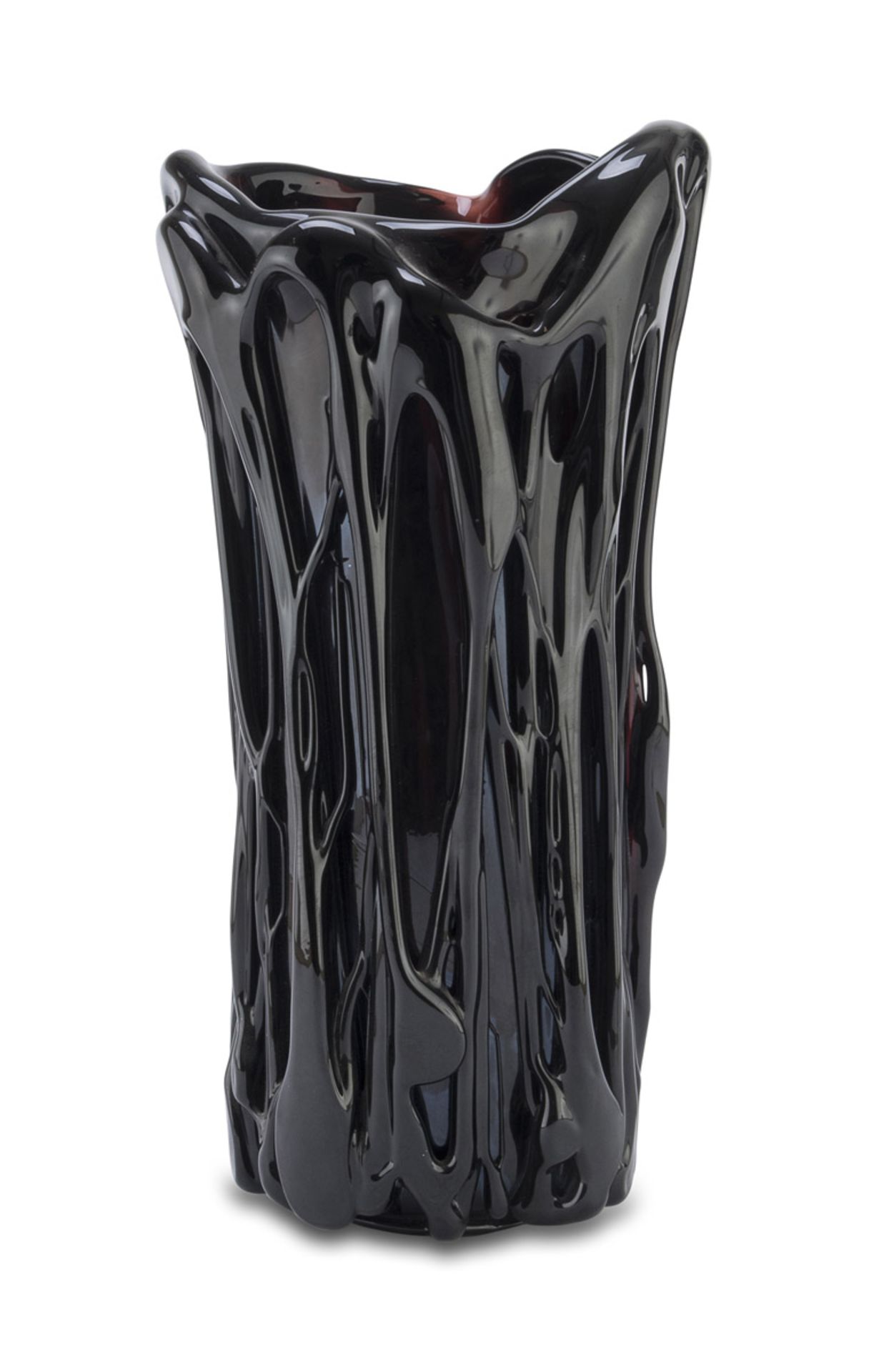 BIG GLASS VASE BY ENRICO CAMOZZO LATE 1960s