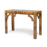 WICKER CENTER TABLE ITALY 1960s