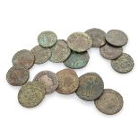 SIXTEEN BRONZE COINS ROMAN EMPIRE