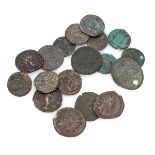 EIGHTEEN BRONZE COINS ROMAN EMPIRE