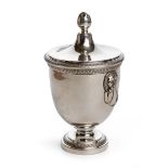 SILVER-PLATED SUGAR BOWL 20TH CENTURY