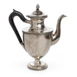 SILVER-PLATED TEA POT 19TH CENTURY