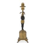 SMALL BRONZE CANDLESTICK EMPIRE PERIOD