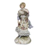 PORCELAIN DAMILY FIGURE PROBABLY GERMANY AT THE END OF THE 19TH CENTURY