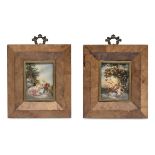 PAIR OF 20TH CENTURY MINIATURES