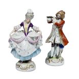 PAIR OF GINORI PORCELAIN FIGURES 20TH CENTURY