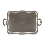 SILVER-PLATED TRAY 20TH CENTURY