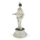 PULCINELLA FIGURE IN BISQUIT 20TH CENTURY