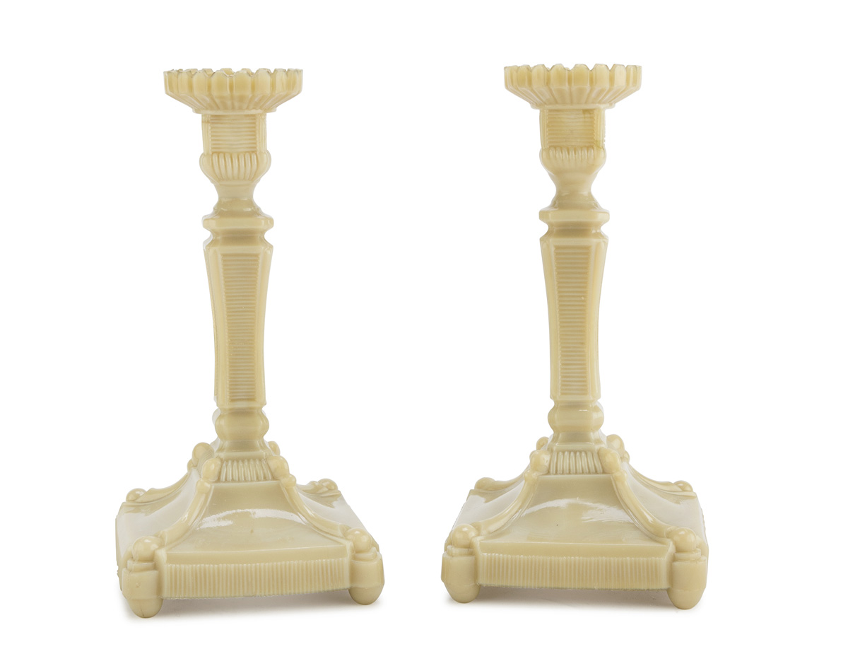 A PAIR OF CANDLESTICK LATE 19TH CENTURY