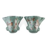 A PAIR OF WAND VASES C.A.S. VIETRI 40s