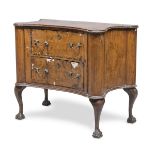 SMALL WALNUT COMMODE PROBABLY GENOA 18TH CENTURY