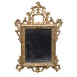 MIRROR IN GILTWOOD 18TH CENTURY