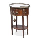 MAHOGANY BEDSIDE TABLE FRANCE EARLY 20TH CENTURY