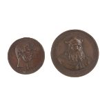 TWO BRONZE MEDALS 19TH CENTURY