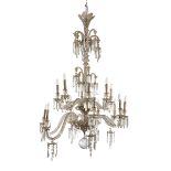 BEAUTIFUL GLASS CHANDELIER 19th CENTURY