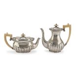 SILVER TEAPOT AND COFFEE POT PUCH MILAN 1934/1944