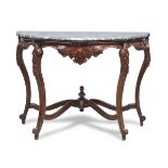 SMALL WALNUT CONSOLE PERIOD LUIGI FILIPPO