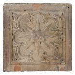 TERRACOTTA HERALDIC MOULD 15TH CENTURY UMBRIA