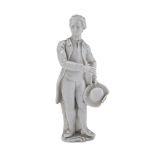 PORCELAIN GENTLEMAN FIGURE PROBABLY NAPLES 19th CENTURY