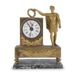 SMALL NICE GOLDEN BRONZE CLOCK END OF THE LOUIS XVI PERIOD