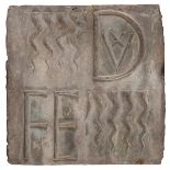 TERRACOTTA HERALDIC MOULD 15TH CENTURY UMBRIA