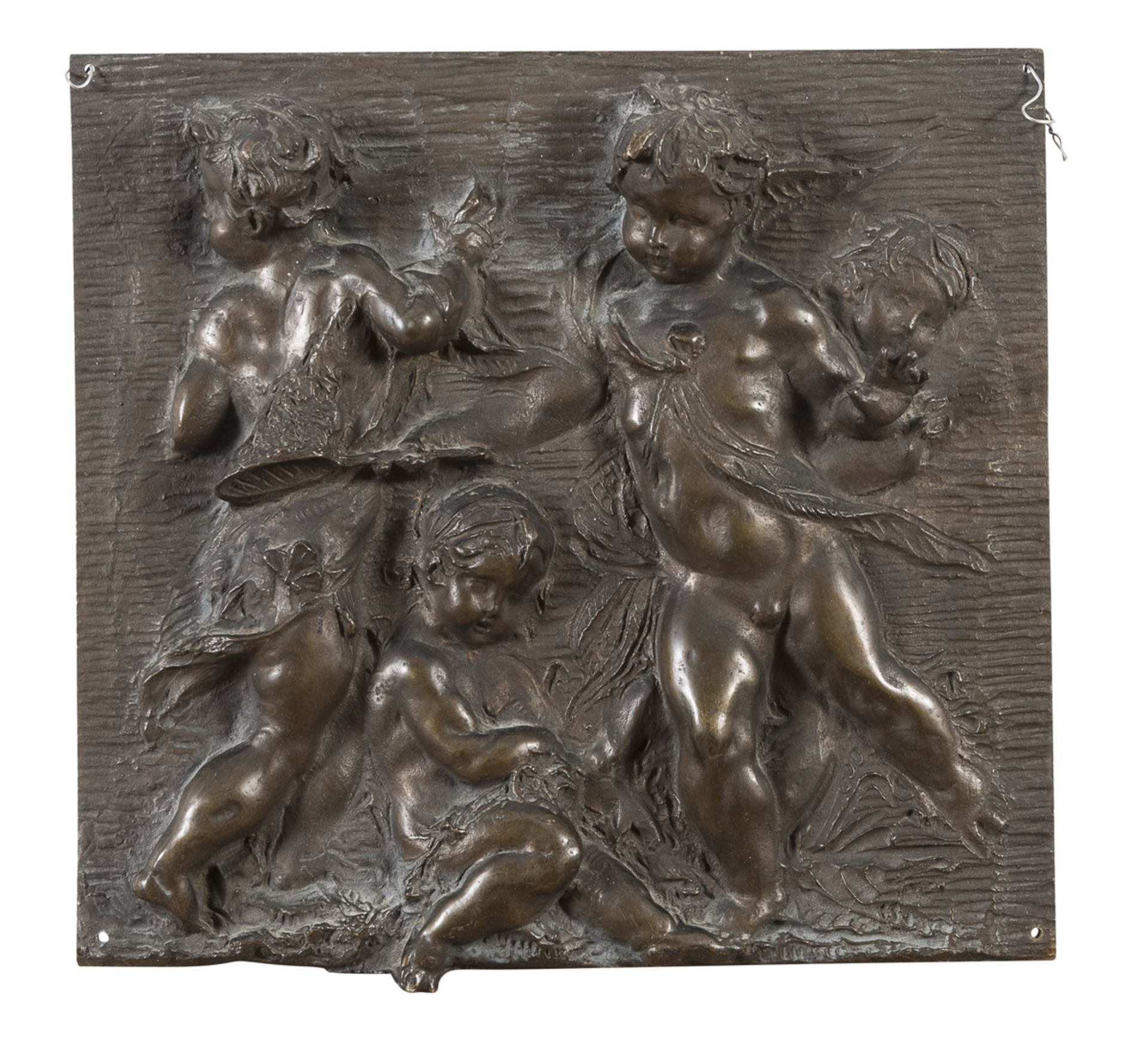 PAIR OF BRONZE HIGH-RELIEFS LATE 19th CENTURY - Image 2 of 2