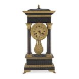 BRONZE TEMPLE CLOCK NEOGOTIC PERIOD