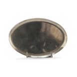 OVAL SILVER SAUCER ITALY 1944/1968