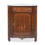 BEAUTIFUL CORNER CABINET IN PURPLE EBONY FRANCE LOUIS XVI PERIOD