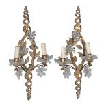 PAIR OF GILT METAL APPLIQUES 19TH CENTURY