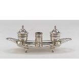 RARE SILVER INKWELL SHEFFIELD 1860