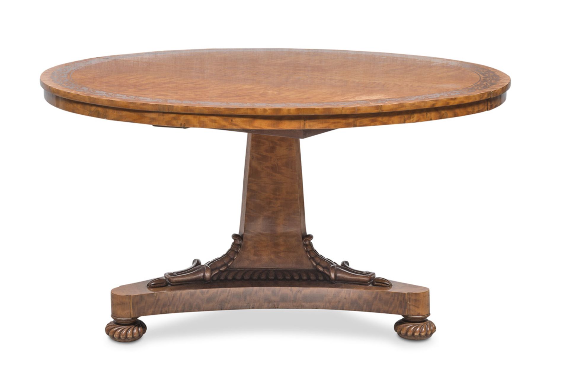 BEAUTIFUL ROUND TABLE IN LEMON WOOD CHARLES X PERIOD