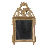 MIRROR IN GILTWOOD FRANCE END 18TH CENTURY