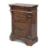 SMALL WALNUT COMMODE CENTRAL ITALY 18TH CENTURY