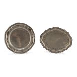 TWO SILVER SAUCERS PUNCH VERCELLI 1934/1944