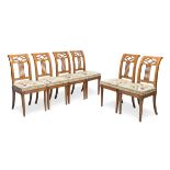 SIX BEAUTIFUL CHERRY CHAIRS 19TH CENTURY