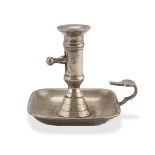 CANDLESTICK IN SILVER-PLATED BRONZE 20TH CENTURY