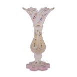 OPALINE VASE END OF THE 19TH CENTURY