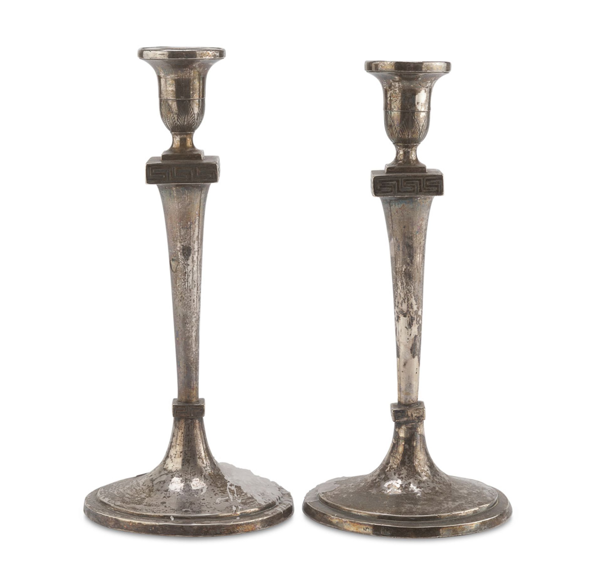 PAIR OF CANDLESTICKS PUNCH NAPLES 18TH CENTURY