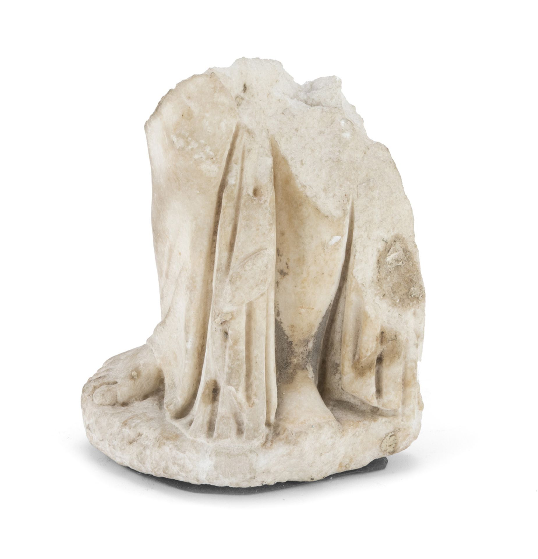 WHITE MARBLE FRAGMENT 1ST-3RD CENTURY