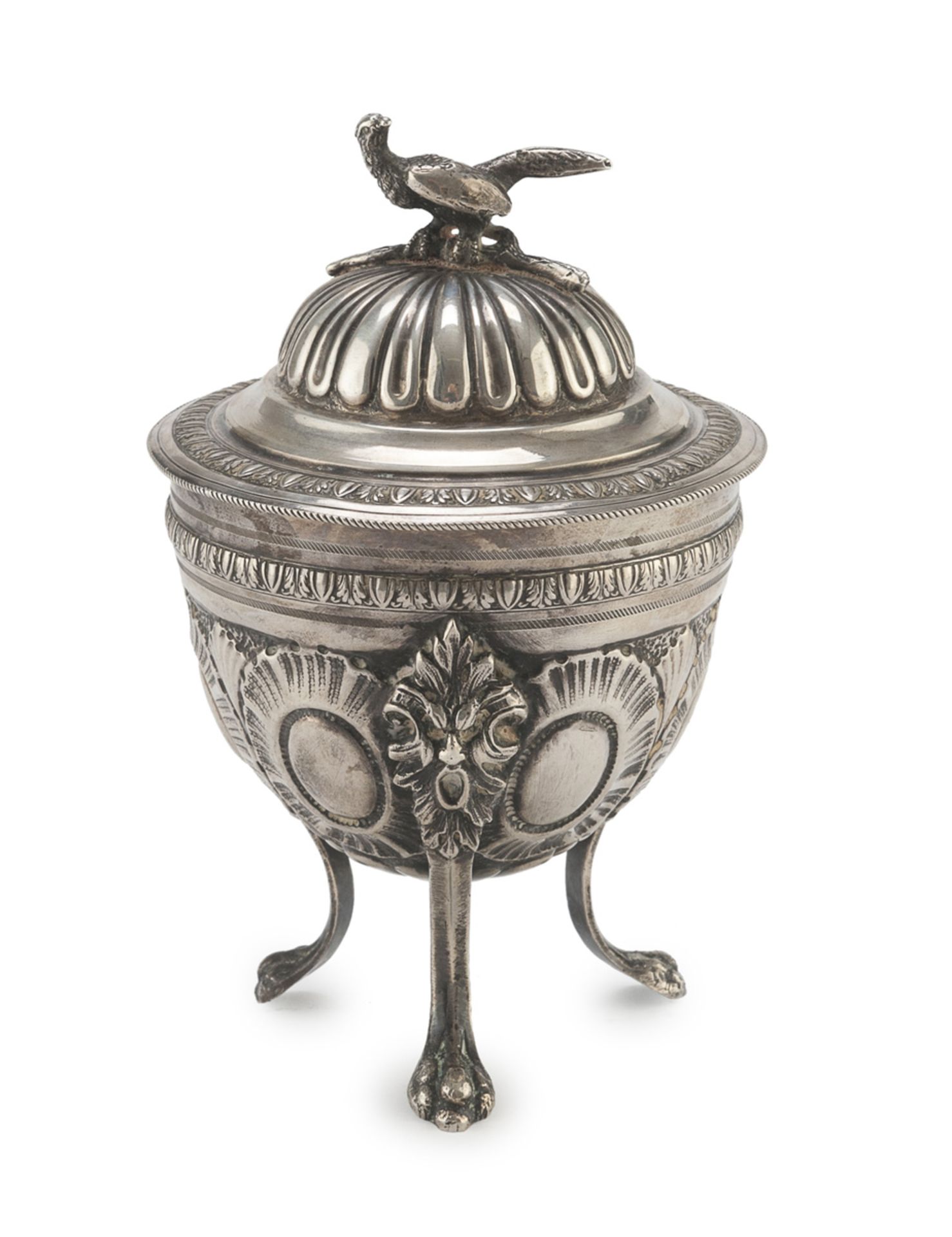 SILVER SUGAR BOWL PUNCH KINGDOM OF ITALY 1872/1933