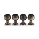 FOUR SILVER BEAKERS FLORENCE POST 1968