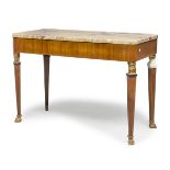 NICE CENTER TABLE IN WALNUT LUCCA EMPIRE PERIOD