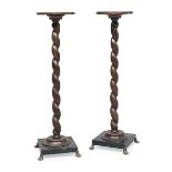 COUPLE OF MAHOGANY STANDS 19th CENTURY