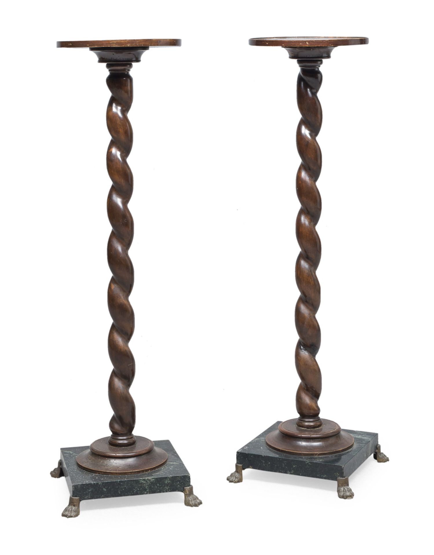 COUPLE OF MAHOGANY STANDS 19th CENTURY