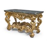 BEAUTIFUL AND RARE GILTWOOD CONSOLE NAPLES BAROQUE PERIOD