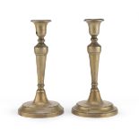 PAIR OF BRONZE CANDLESTICKS 19TH CENTURY